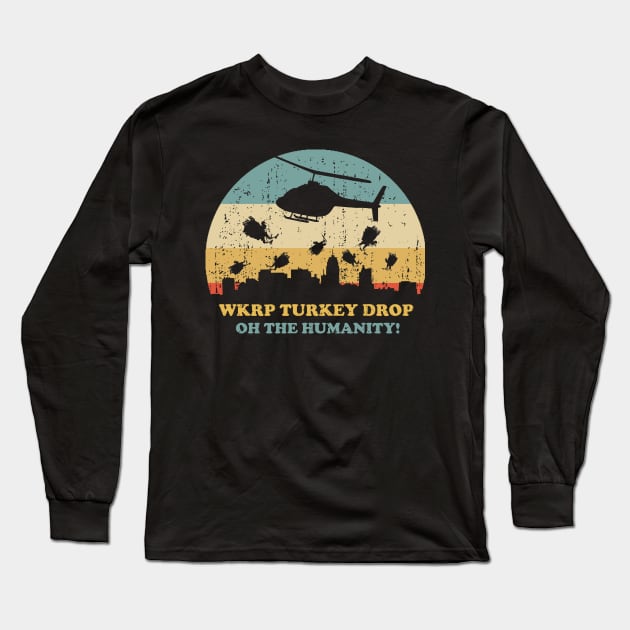 WKRP Turkey Drop Long Sleeve T-Shirt by Bigfinz